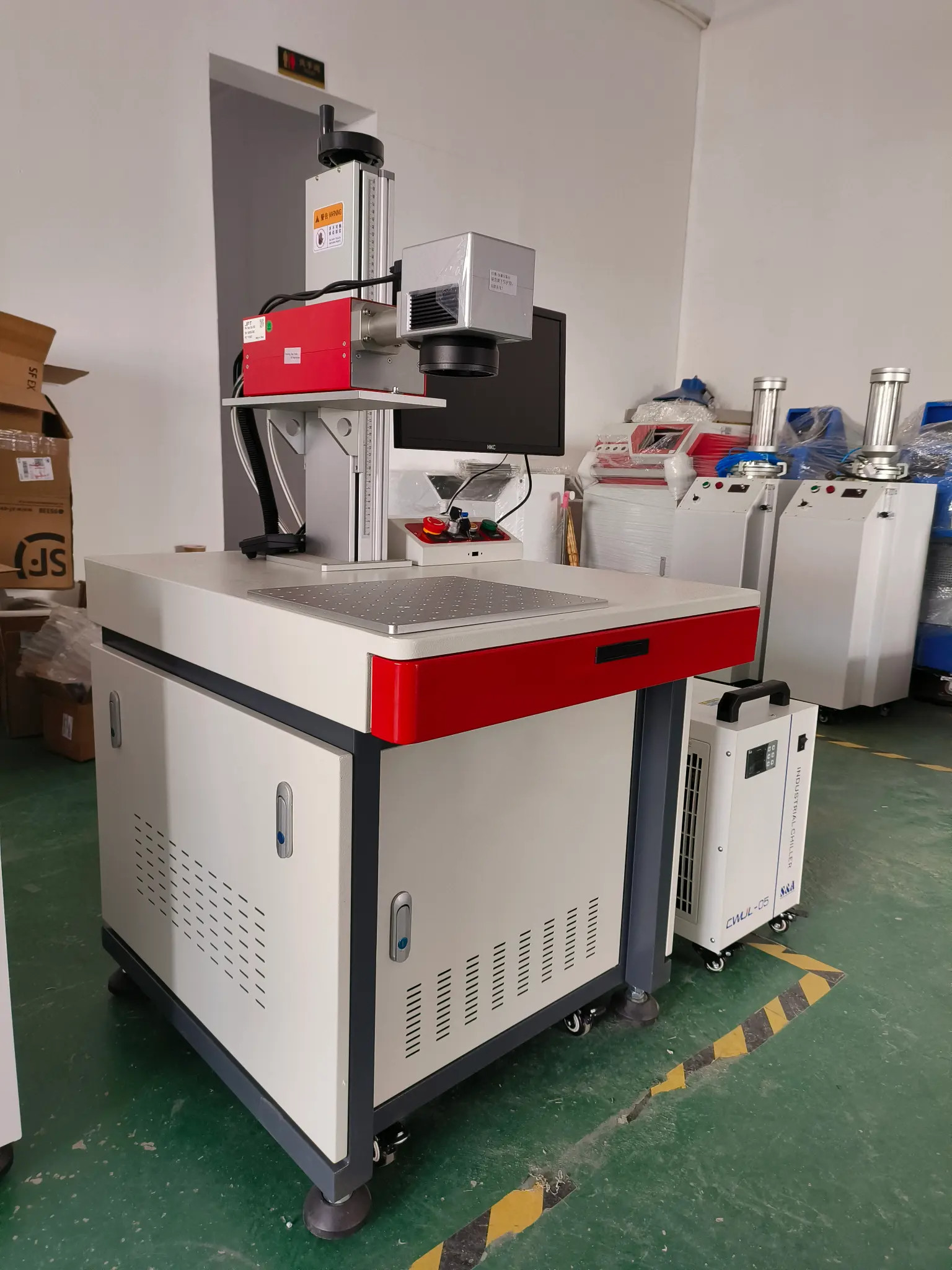 Portable UV Fiber Laser Marking Machine Desktop Laser Engraver For Metal