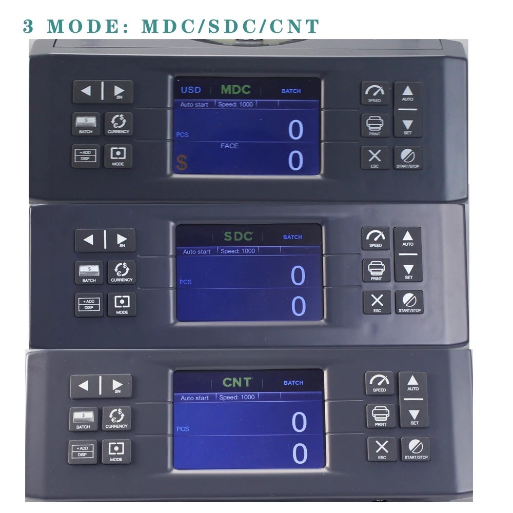 FMD-880 banknote counter docash 3200 value counting machine currency counter USD EUR multi currencies