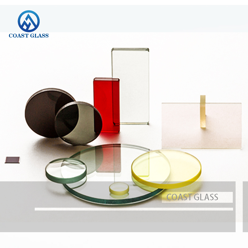 Optical Color Filter Instrument 32mm 35mm Blue Green Yellow Red White Forest Covered Filter Biological Transparent Glass