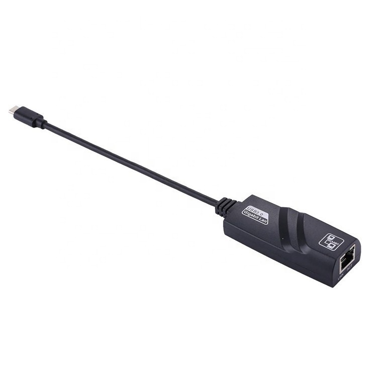 High Compatible USB 3.1 Type C Male to Gigabit RJ45 Ethernet Network Lan Adapter for Laptop Computer