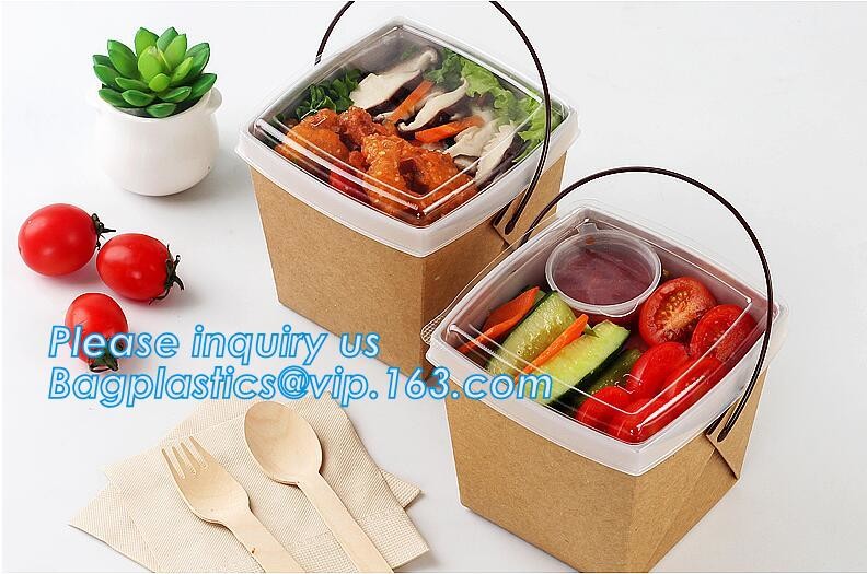 Cheap Cardboard foldable kraft paper lunch box with window,Lunch noodle fast food kraft paper box by customized logo pri