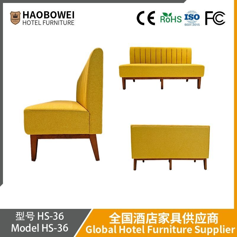 Foshan Furniture. Fabric Booth Sofa. Restaurant Furniture. Theme Restaurant. Customized Booth Sofa for Restaurant Private Rooms.
