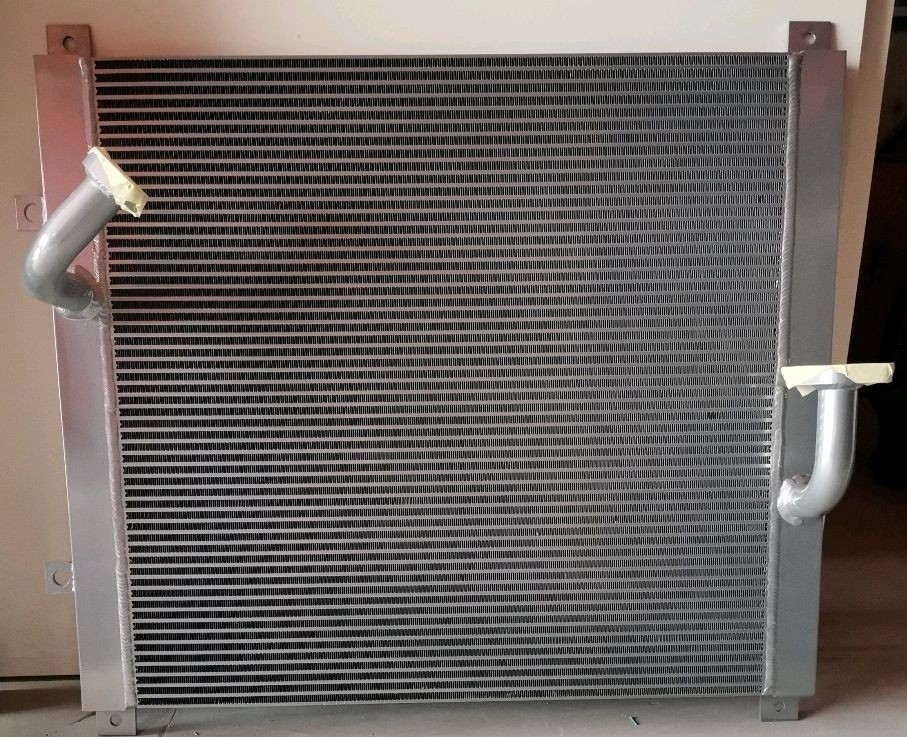 Plate Fin Aluminum Hydraulic Oil Radiator Assembly For Komatsu PC200-5