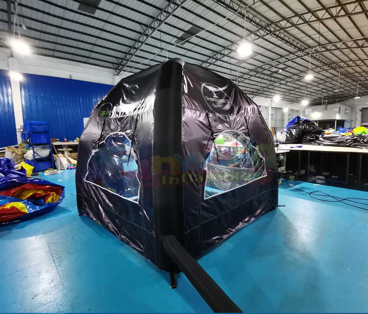 Commercial Black Portable Inflatable Marquee Tent Customized