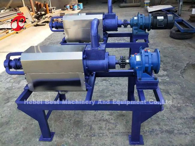 Screw Extrusion Fecal Dehydrator Chicken Manure Dryer In Farm Doris