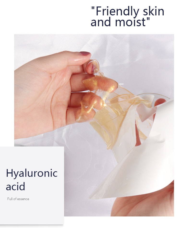 Korean Hydrating Sheet Mask 24K Gold ODM Collagen Sheet Mask