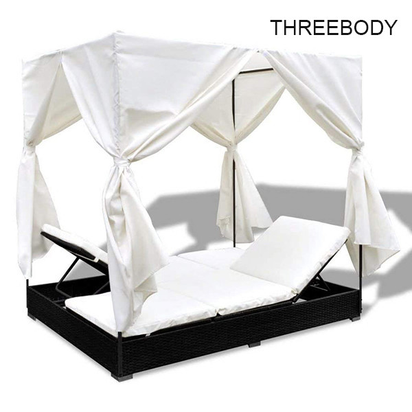 Comfortable Outdoor Furniture Sofa , Cream White Outdoor Garden Furniture Lounge Sofa
