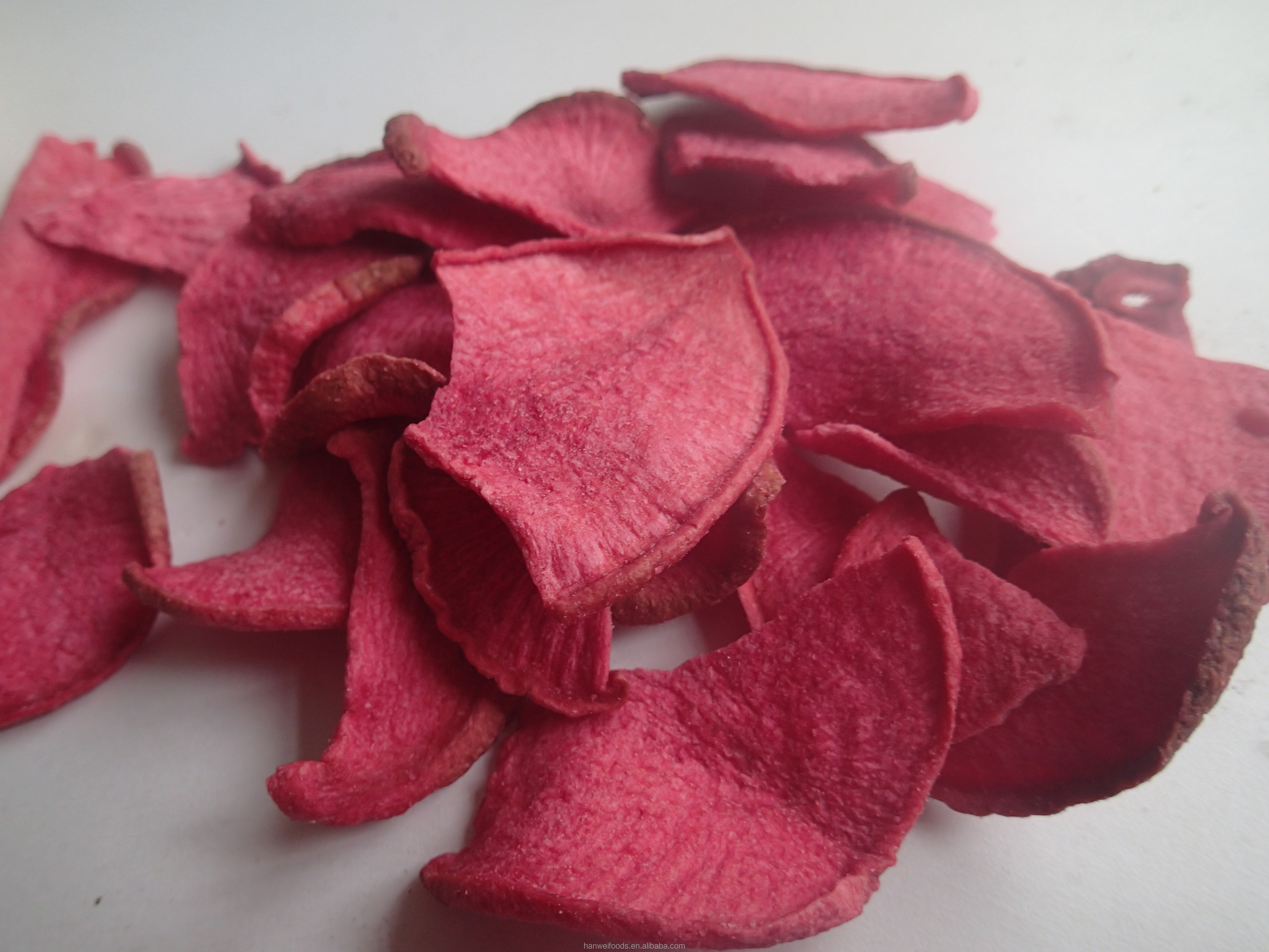 Vacuum Fried Red Turnip Healthy Vegetable Chip Snack Crispy Red Radish Slice