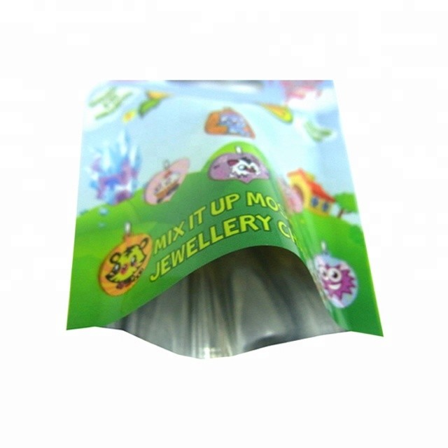 oem customized gravure printing Aluminum Foil toy packing 3 side seal bag