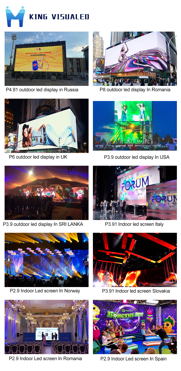 Rgb Stage Indoor P2.9 P3.9 Led Screen Customized Indoor Rental Led Video Wall