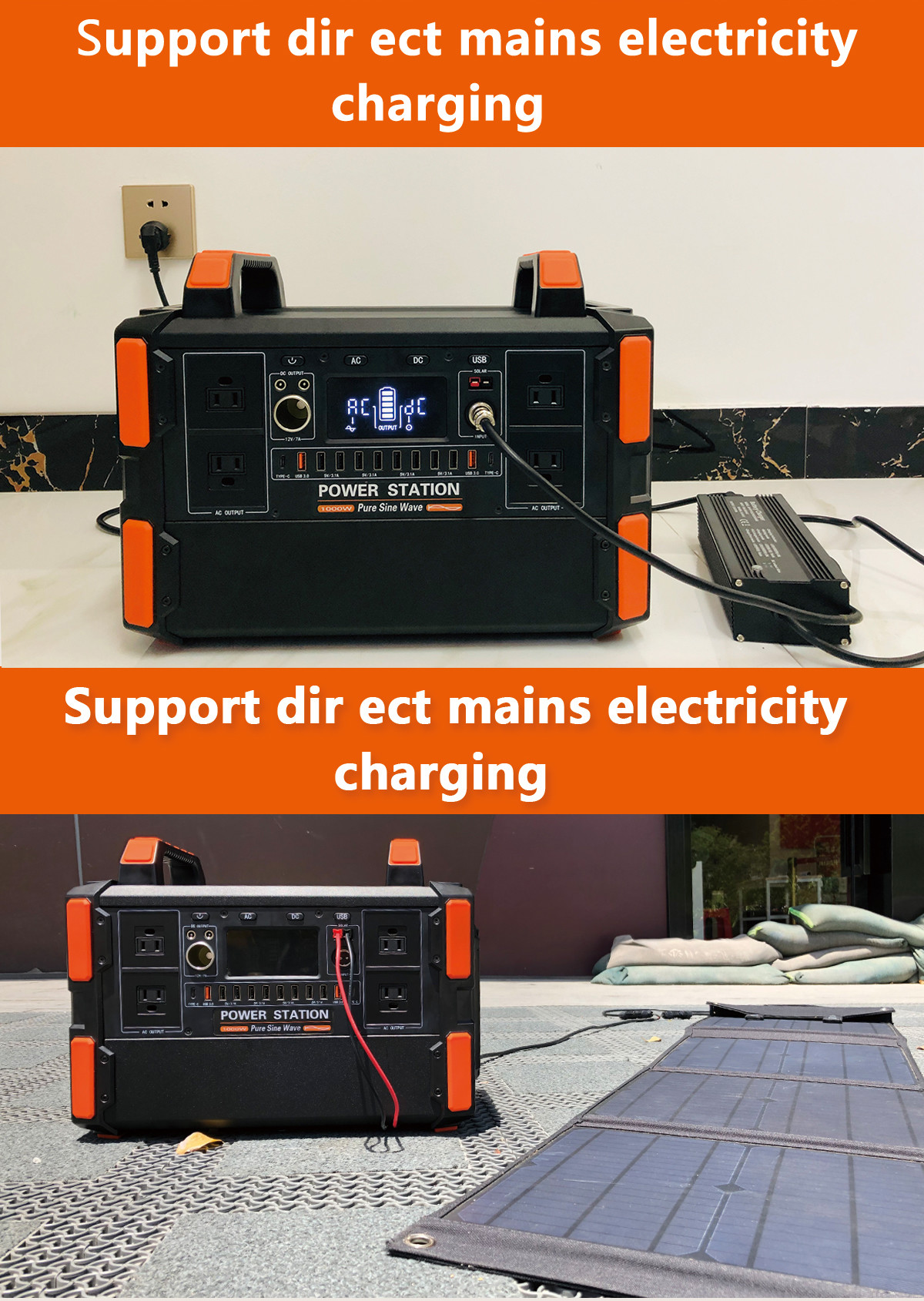 230V 1000W Portable Solar Generators Photovoltaic Household Solar Generator