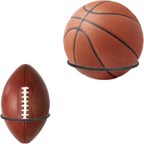 Standard 5mm Thickness Ball Rack Holder Wall Mounted for Sports Balls Display
