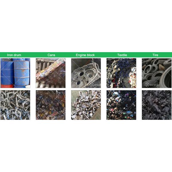 Plastic Waste Crusher Solid Waste Recycle Machine with Mini Double Shaft Shredder