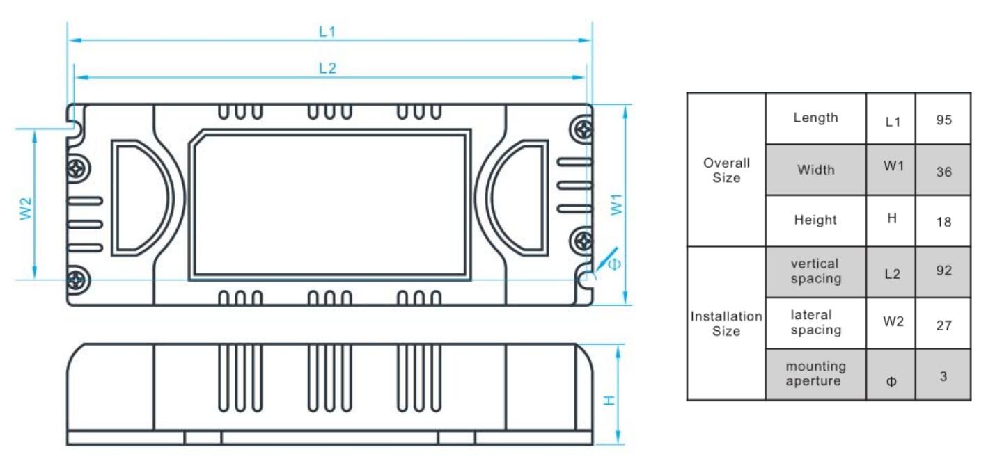 Plastic Triac Dimmable LED Driver