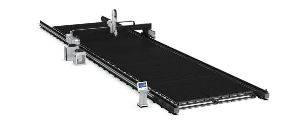 Steel Structure 12000Watt 20KW Large Format Gantry Beveling Laser Cutting