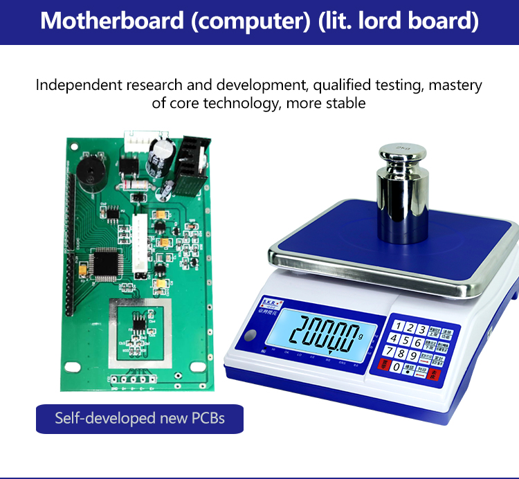 300 000 High Precision Multi-Equipment Industrial LCD Weighing Table Scale for Weighing