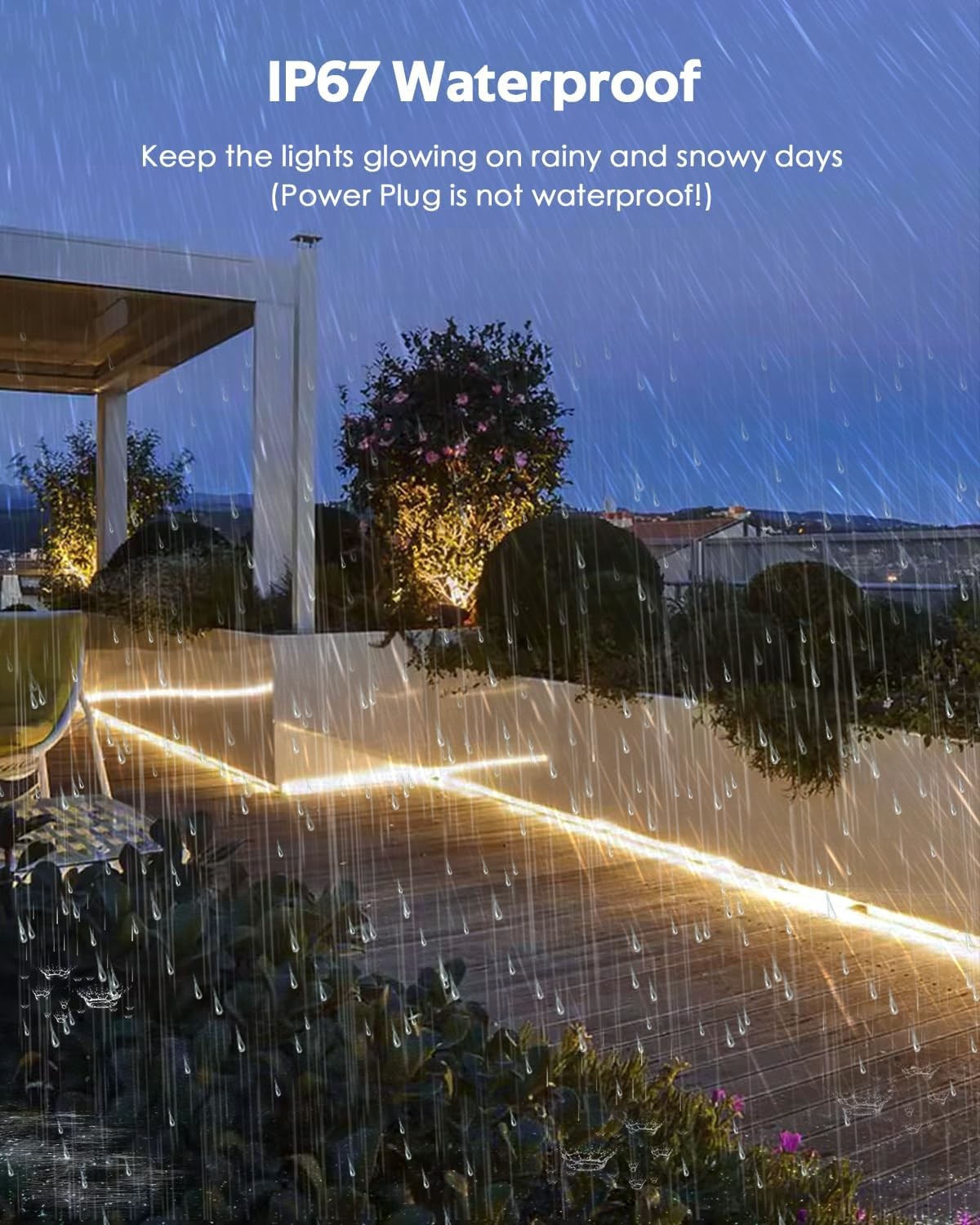 Smart Addressable Warm White LED Strip Lights With IP65 Rating