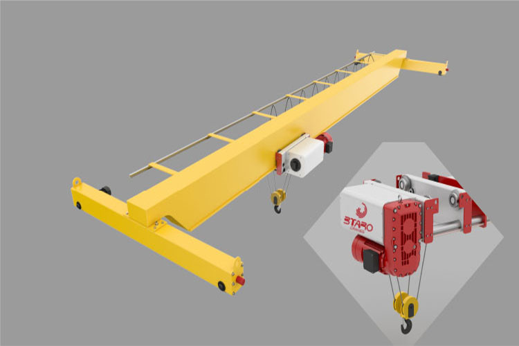 Best sale and fast delivery single girder overhead crane 10 ton