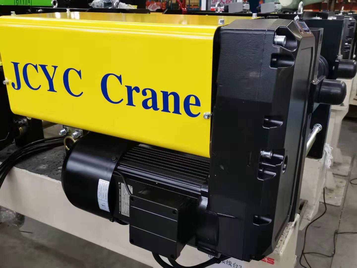 Workshop Low Headroom Wire Rope Hoists Single Girder European Model