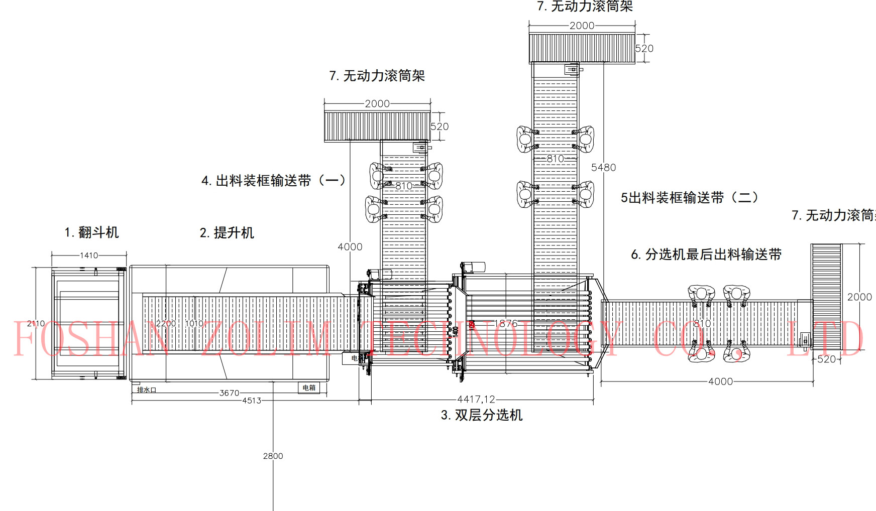 Four Styles Automatic Pelagic Fish Grading Line And Sorting Small Fish Equipment