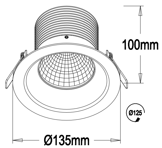 Led lighting 20W IP40 CITIZEN Chip LED Downlight With Tridonic Driver Warranty 3 Years led downlights1