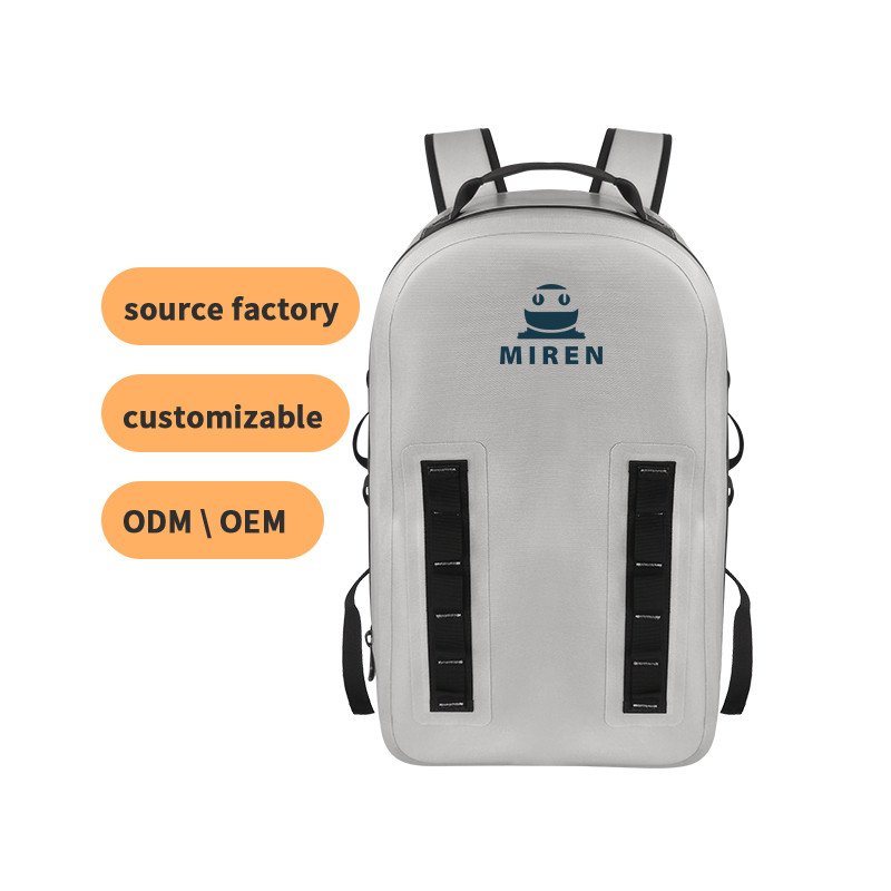 Lightweight Waterproof Hiking Backpack 25L Light Grey Color For Camping