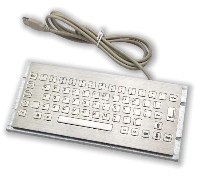 SUS 304 Industrial PC Keyboard Waterproof Dustproof Stainless Steel Keyboard