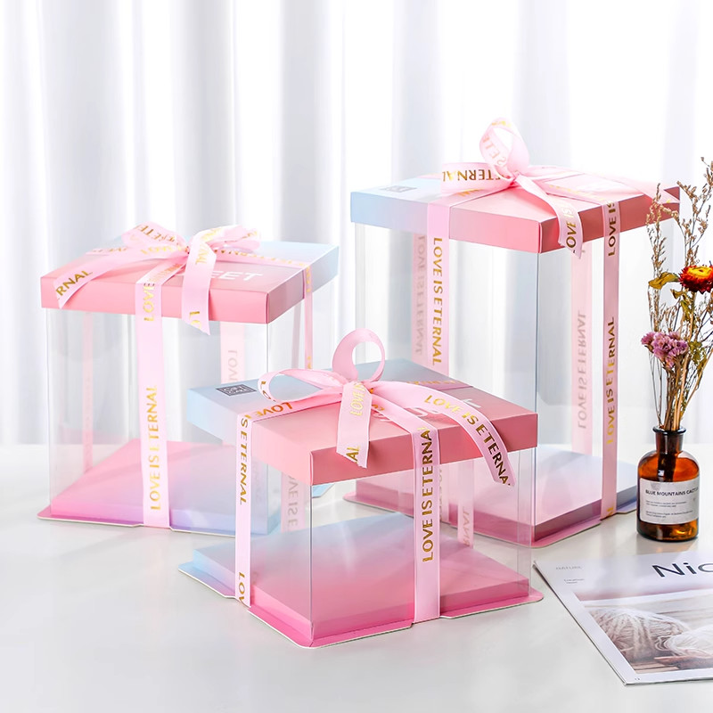 Custom Made Cake Packaging Boxes Design Requirement AI CDR Or PDF and Paper Thickness Customer Can Decide