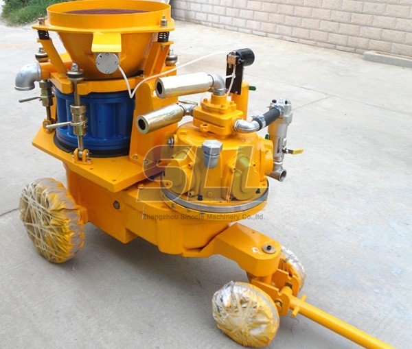 Explosion Proof Portable Pneumatic Dry Shotcrete Machine Air Motor Drive Gunite Machine