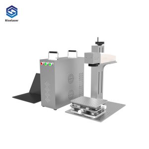 Non Contact Processing Portable Laser Marking Machine 30w 0.001mm Repeated