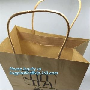  Custom Luxury ribbon satin finish paper carrier bags with rope handles and ribbon bow fastener,Brand Lager Paper Carrier Manufactures