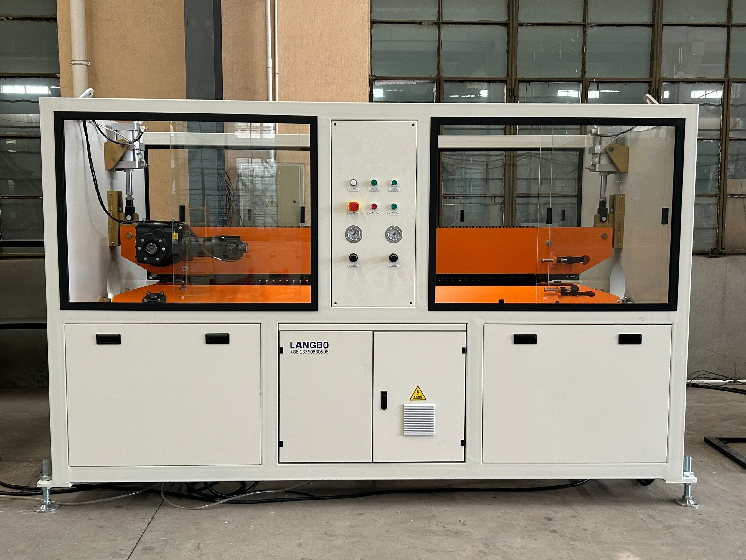 800kg/h PVC Pipe Making Line With 80/173 High Speed Screw