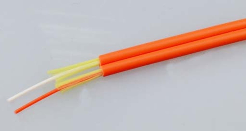 Duplex Zipcord Fiber Optic Breakout Cable Single Mode Tight Buffered