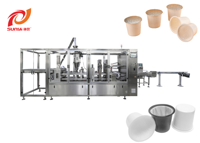0.8MPa Four Lanes Yoghurt K Cup Filling And Sealing Machine
