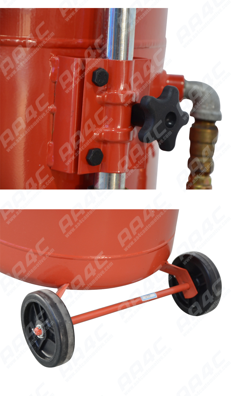 AA4C 70L Combination Pneumatic Waste Oil Collector with Suction Tube Waste oil Collector Oil Drain Collector AA-3194