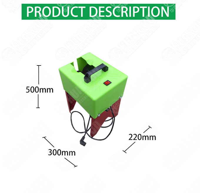 Mini Fresh Garlic Root Cutter Electric 2.8kw Garlic Root Cutting Machine