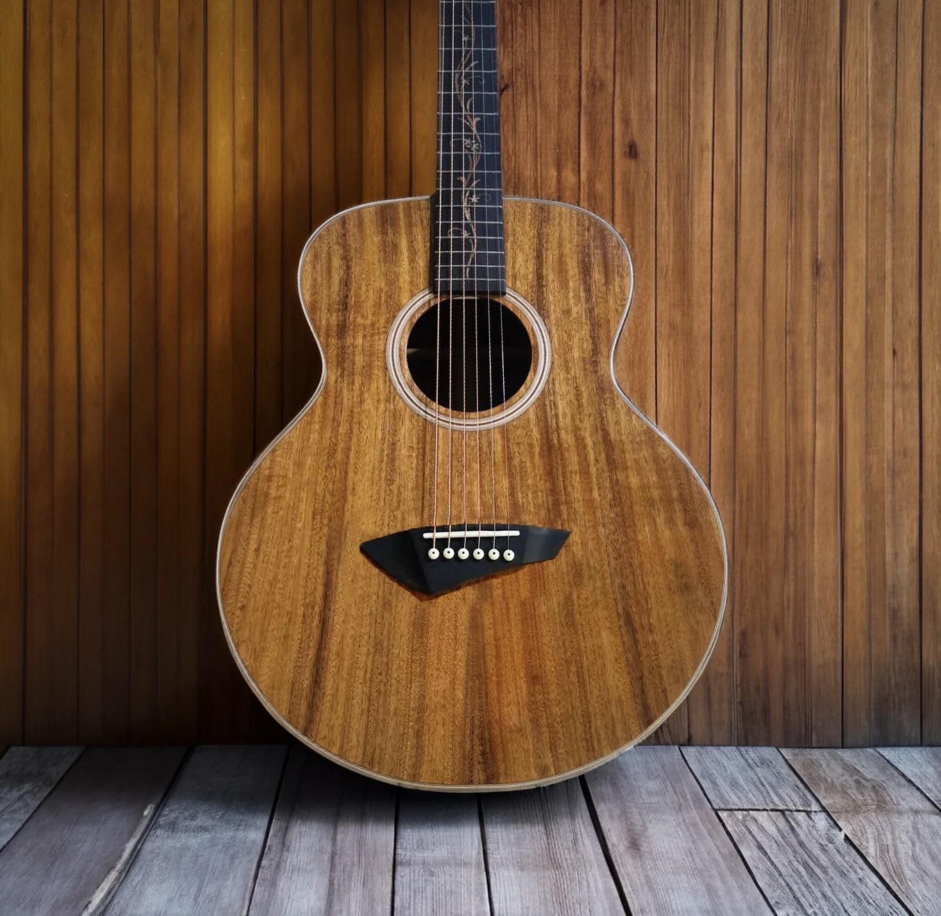 Custom Mini Jumbo Grand Travel KOA Custom Guitar