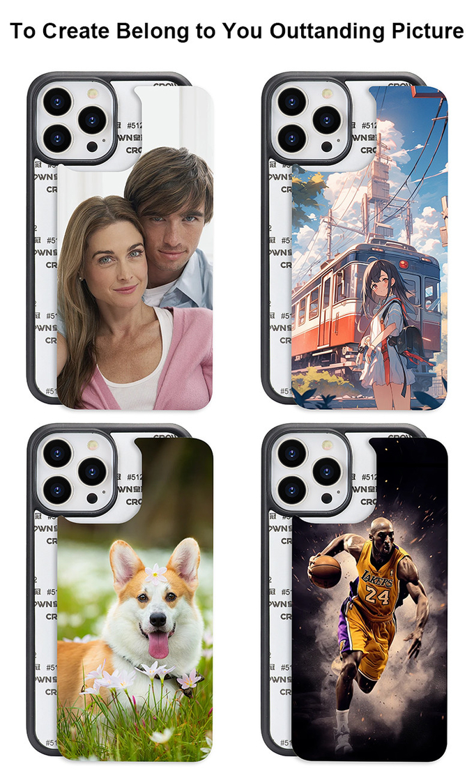 TPU PC Aluminum Sublimation Phone Case For IPhone Samsung Xiaomi