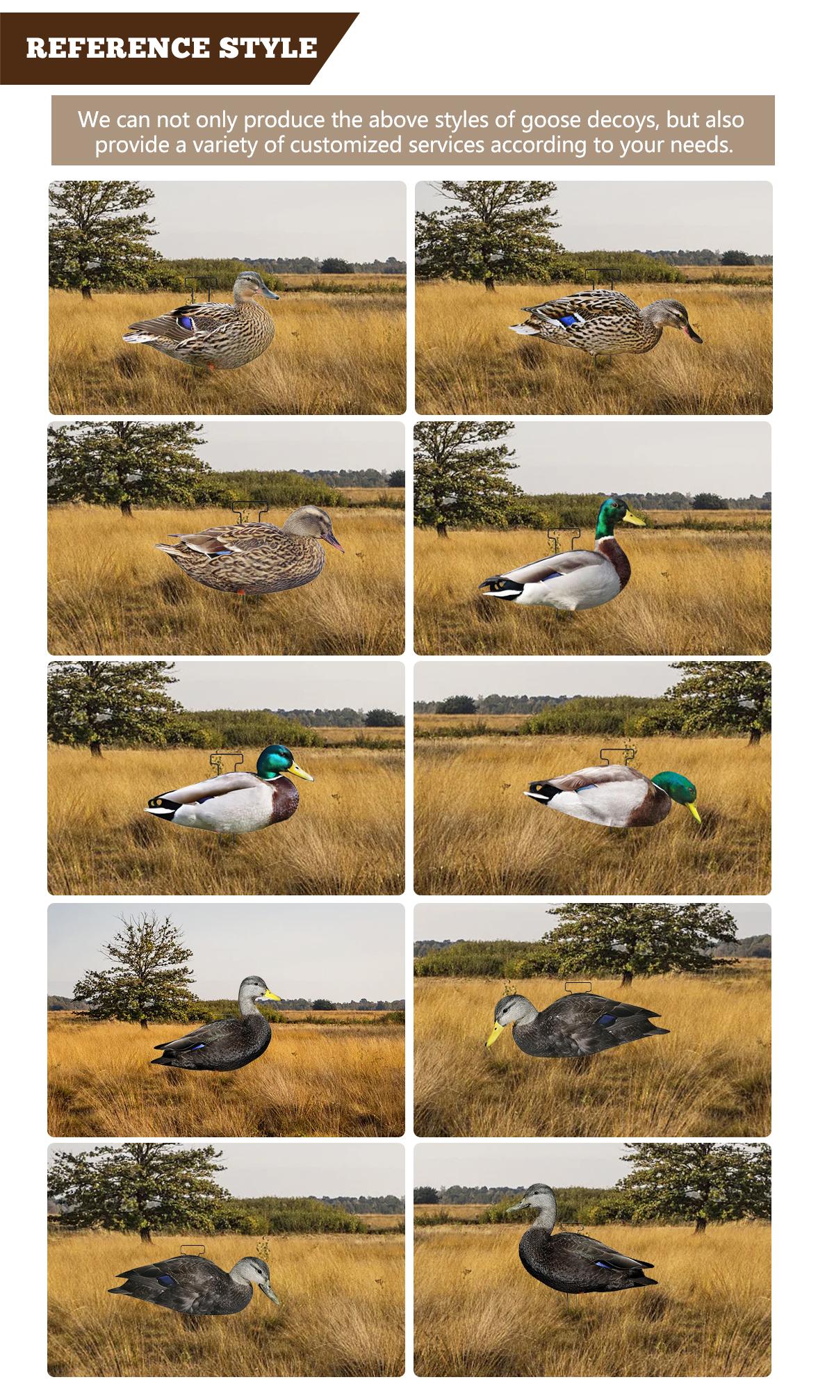 Silhouette Mallard Drake Hen Hunting Decoy 43x26CM 45x22CM 48x18CM Light Weight