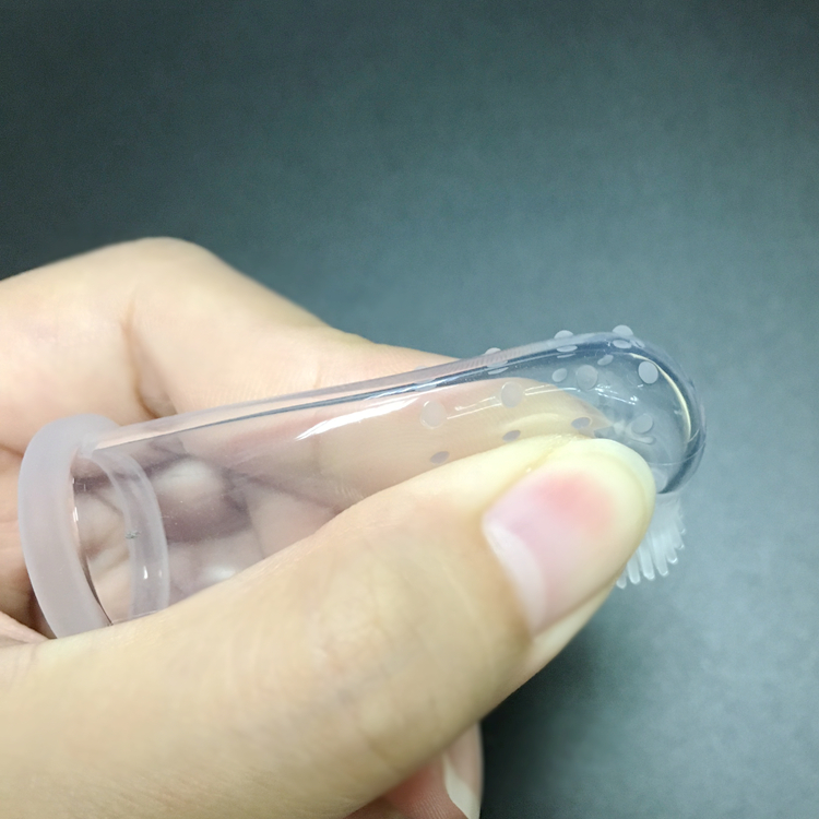 High Quality Food Grade Eco-Friendly Soft Kid Toy Silicone Baby Finger Toothbrush