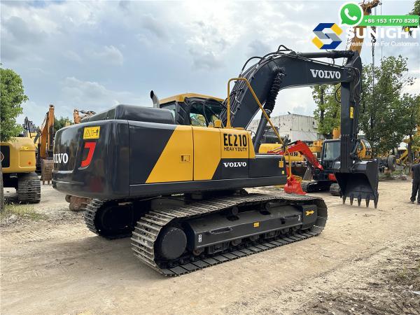 Used Excavator Supplier Volvo EC210B Hydraulic Bucket Excavator for Mining