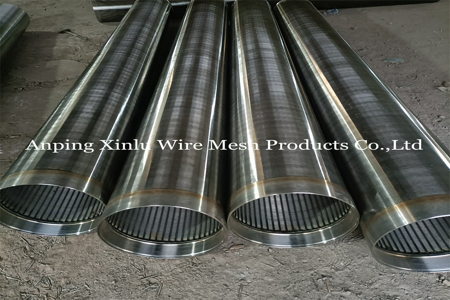 1.0mm Slot Vee Wrapped Water Deep Well Screen Pipe With Male Female Threaded