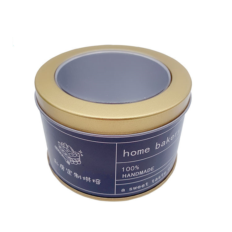 Rainproof Round Printed Tin Boxes Can Cake Packaging Anticorrosive