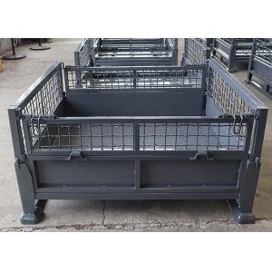 1.5T Load Collapsible Wire Pallet Cages Pallet Container Customized