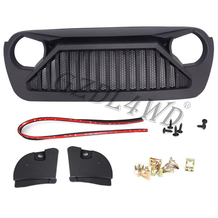 ABS Front Bumper Grille For Jeep Wrangler Jl 2018 / Car Front Grill Parts
