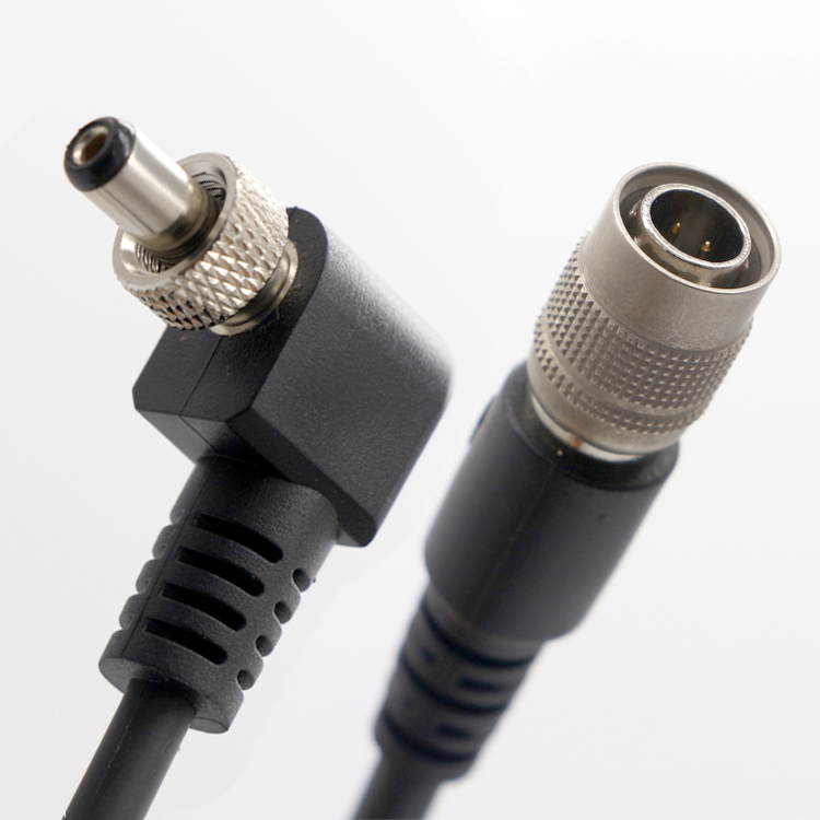 90 Degree Right Angle Male to Female 5.5x2.1mm 5525 DC Screw Power Charger Cable