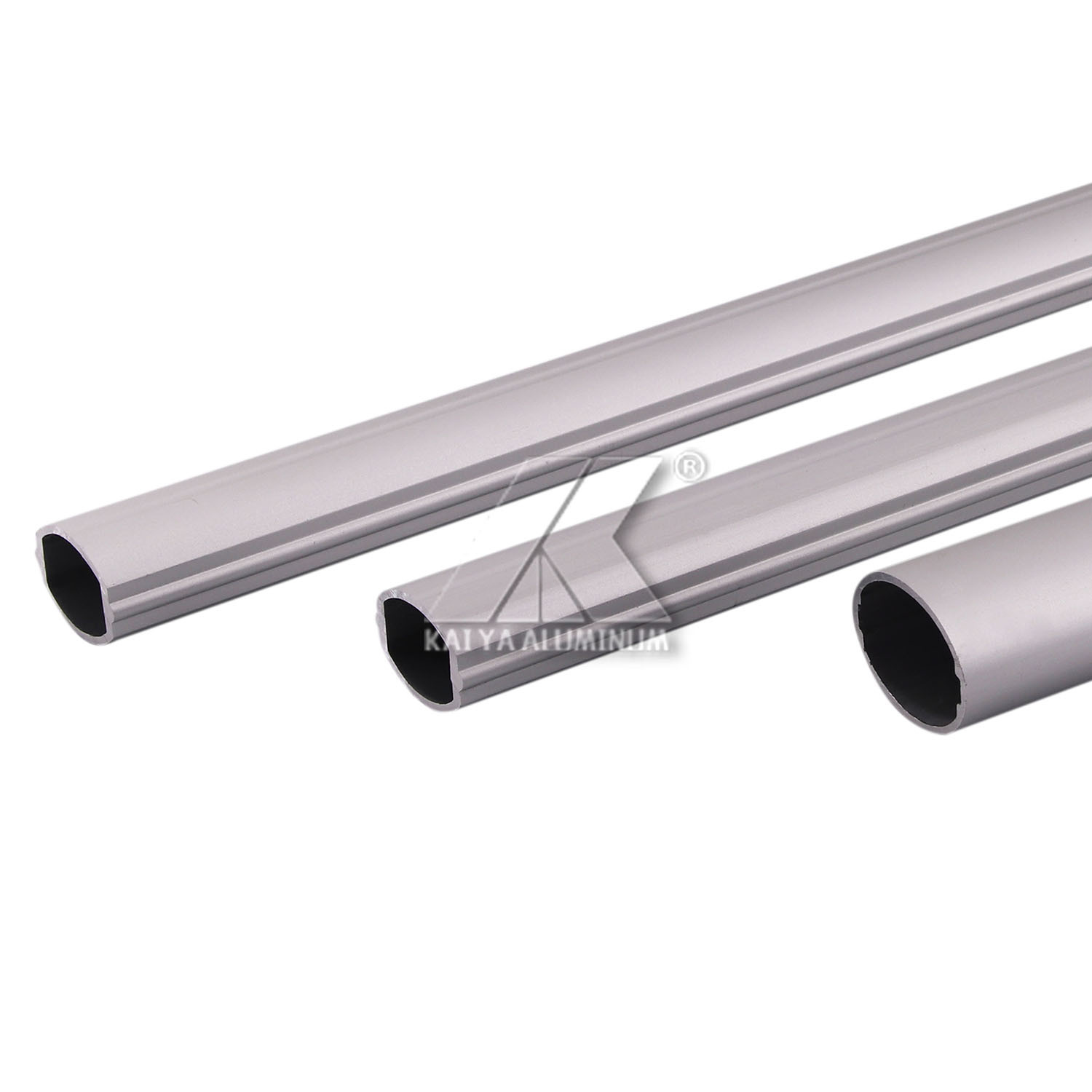 Matt Silver OEM Oval Extruded Aluminium Tube Profiles For Aerospace