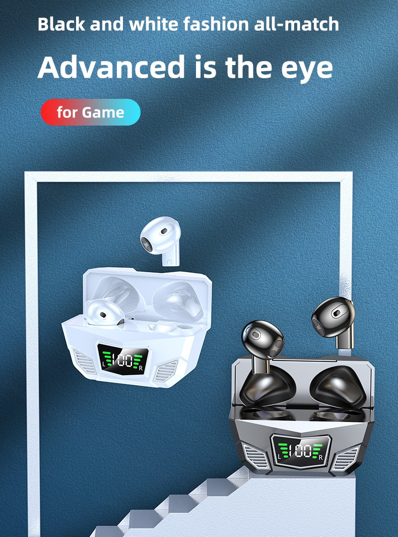 IPX5 Wireless Gaming Earbuds AVRCP Bluetooth 1hr Charging