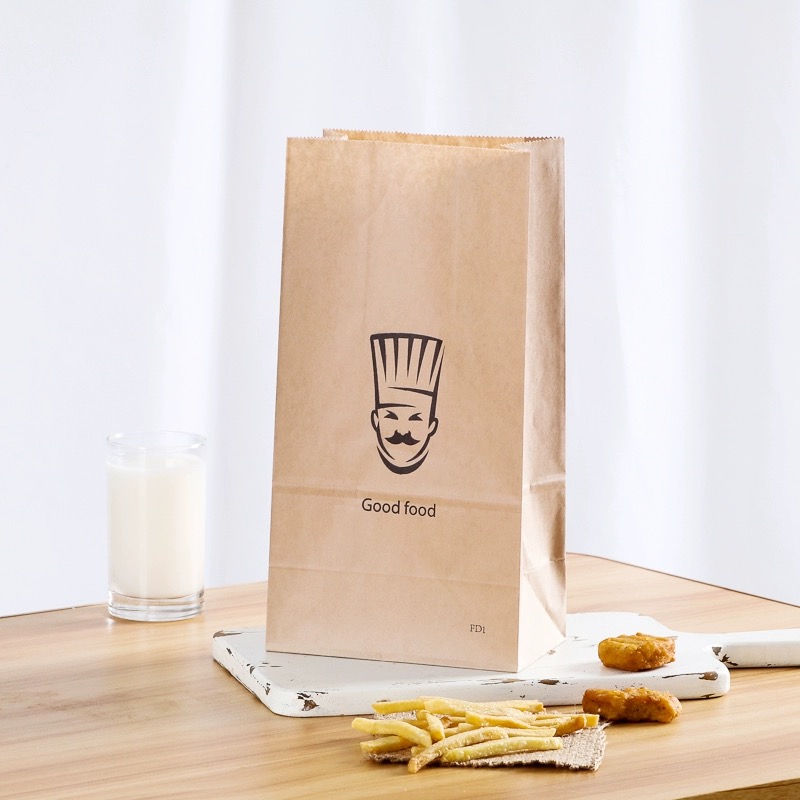 Custom Printed Greaseproof Paper Bag for Food Packaging,Kraft paper bag,food packaging bags