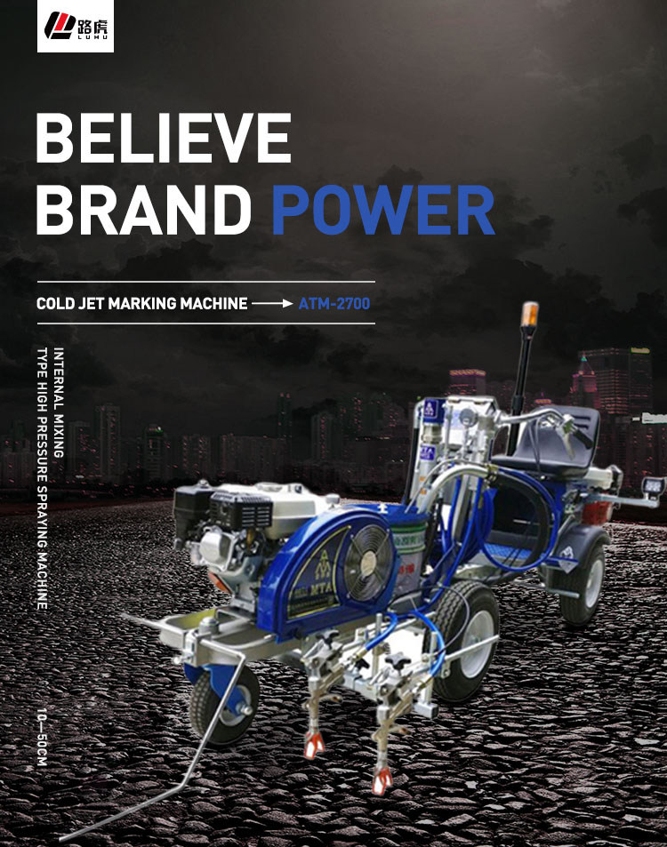 Traffic Acrylic Pneumatic Road Marking Spray Paint Machine